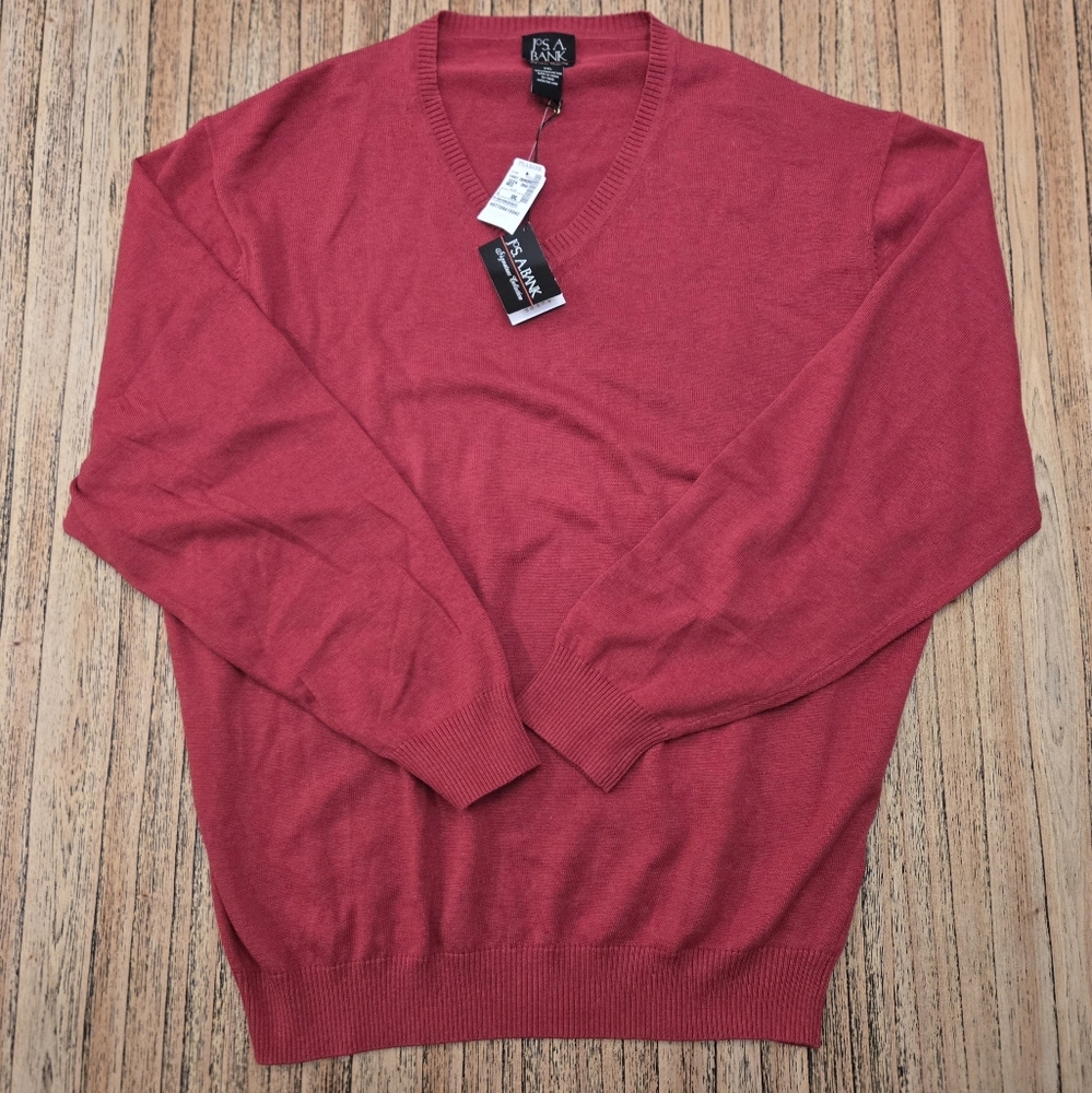 Jos. A. Bank Pullover Sweater Mens 2XL‎ Red Signature Collection Piece. NWT